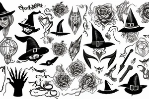 witch tattoo idea