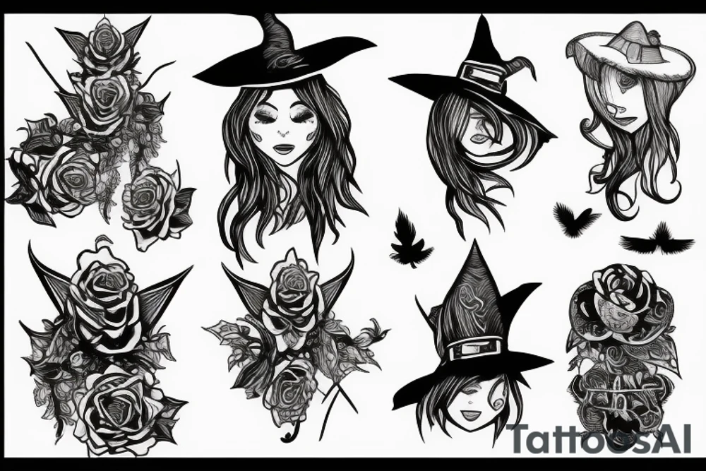 witch tattoo idea