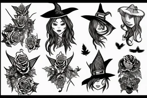 witch tattoo idea
