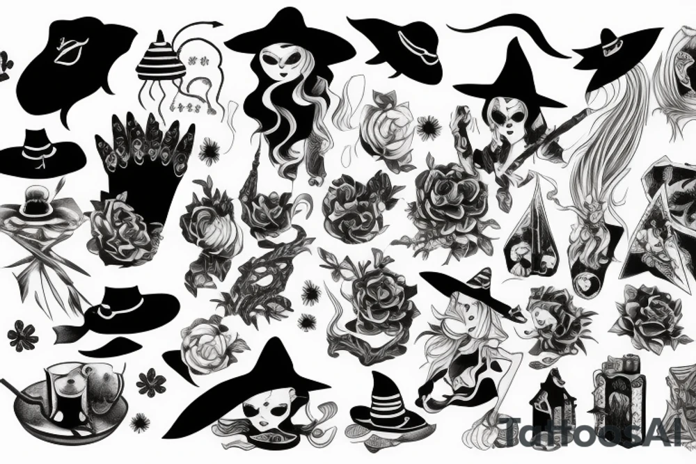 witch tattoo idea