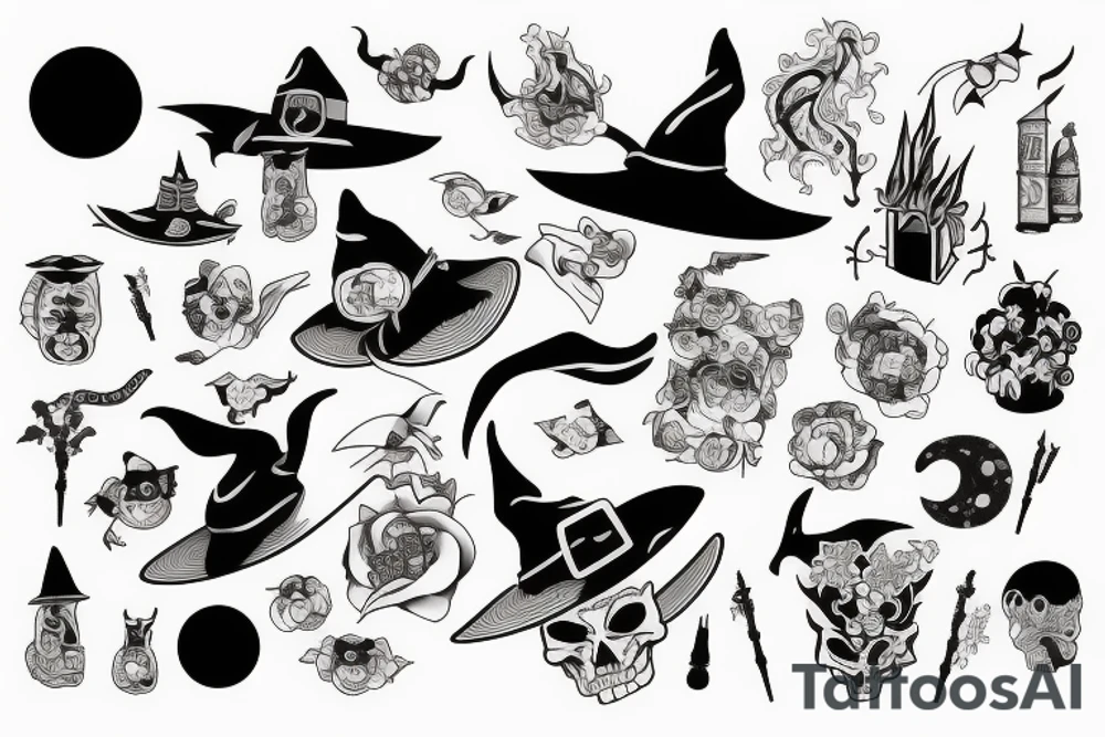 witch tattoo idea