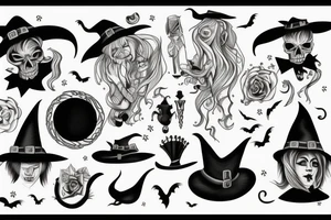 witch tattoo idea
