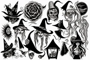 witch tattoo idea