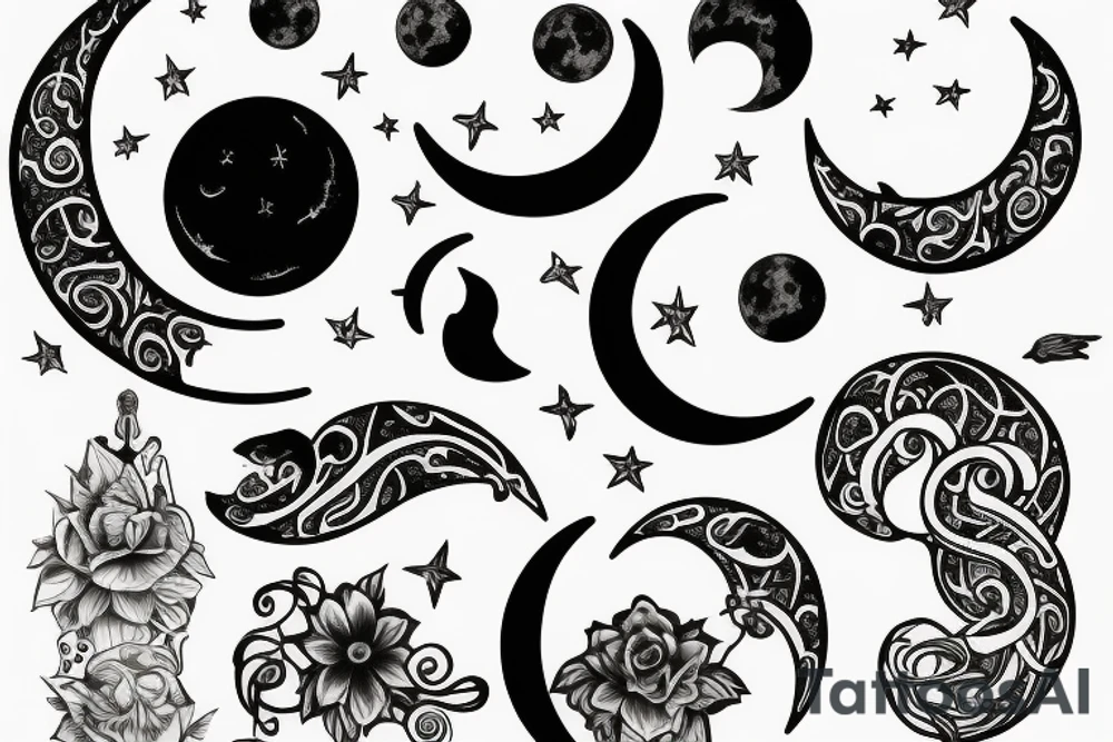moon tattoo idea