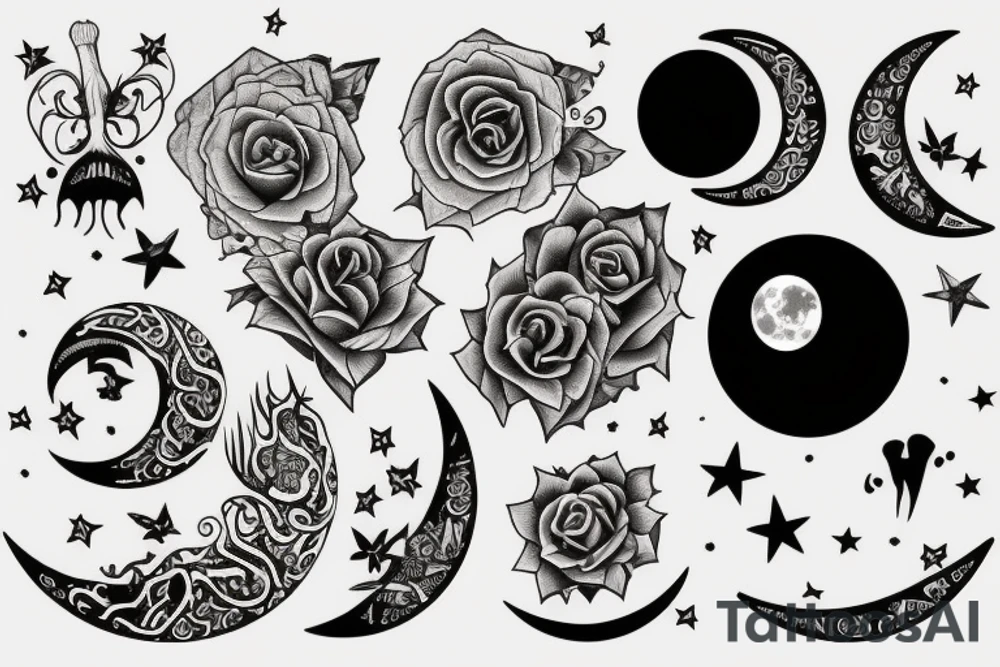 moon tattoo idea