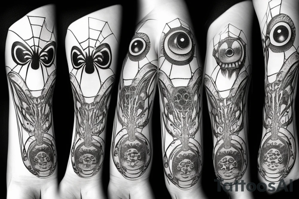 spider with many eyes tattoo idea