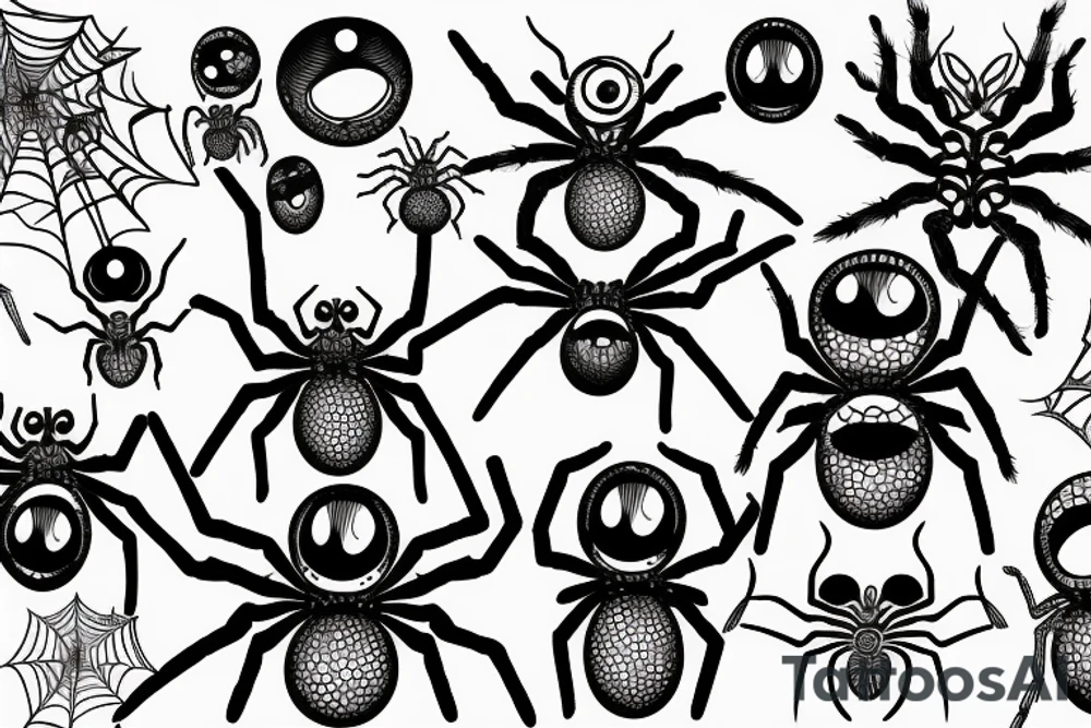 spider with many eyes tattoo idea
