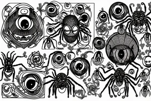 spider with many eyes tattoo idea