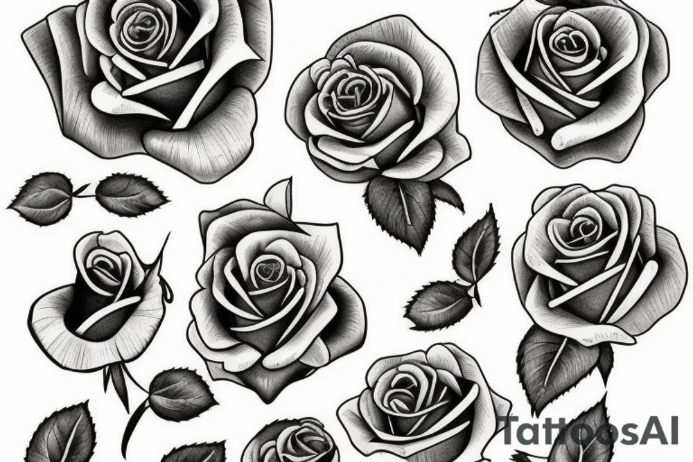 rose tattoo idea
