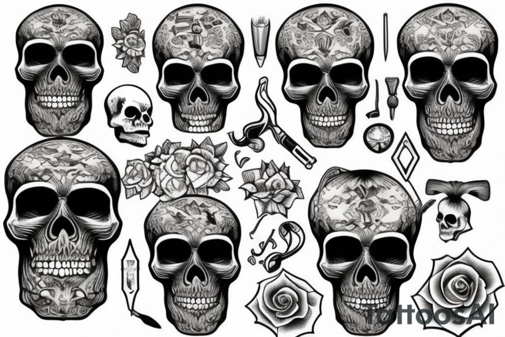 skull tattoo idea