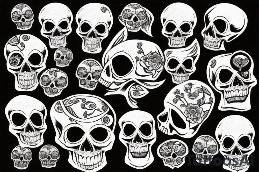 skull tattoo idea
