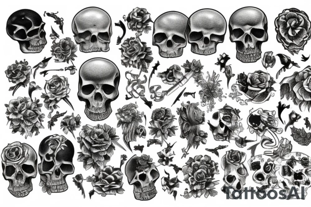 bones tattoo idea