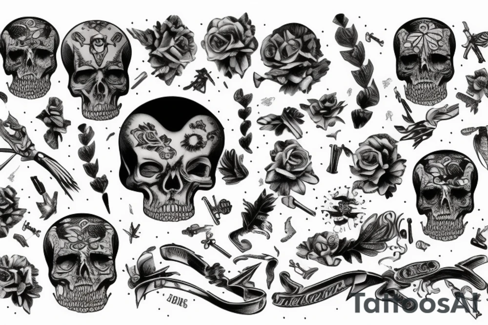 bones tattoo idea