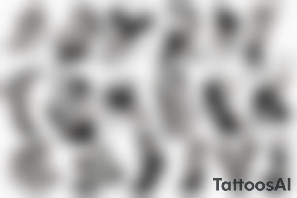 girl in stockings tattoo idea