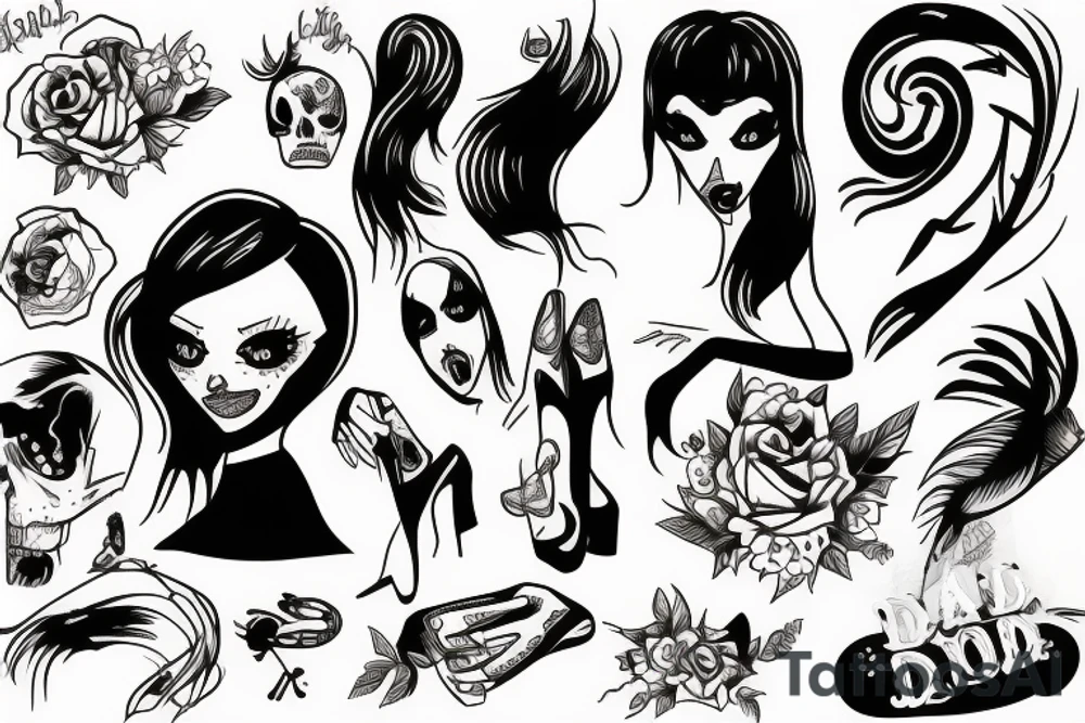 dead girl tattoo idea