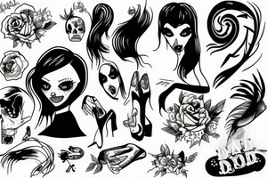 dead girl tattoo idea