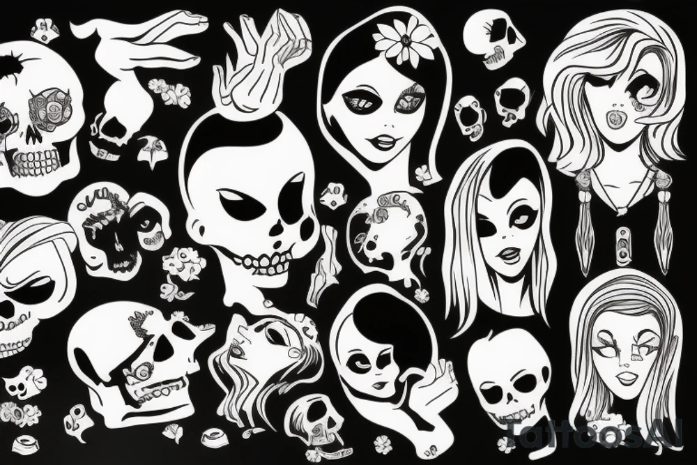 dead girl tattoo idea