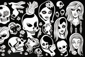 dead girl tattoo idea