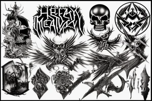 Heavy metal album art tattoo idea
