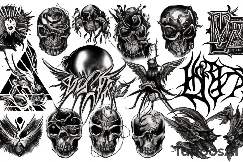 Heavy metal album art tattoo idea