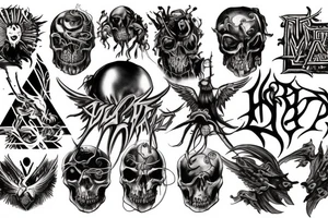 Heavy metal album art tattoo idea