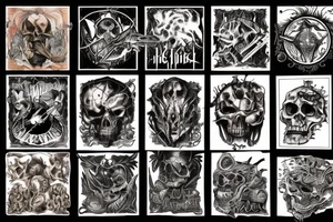 Heavy metal album art tattoo idea