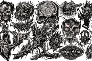 Heavy metal album art tattoo idea