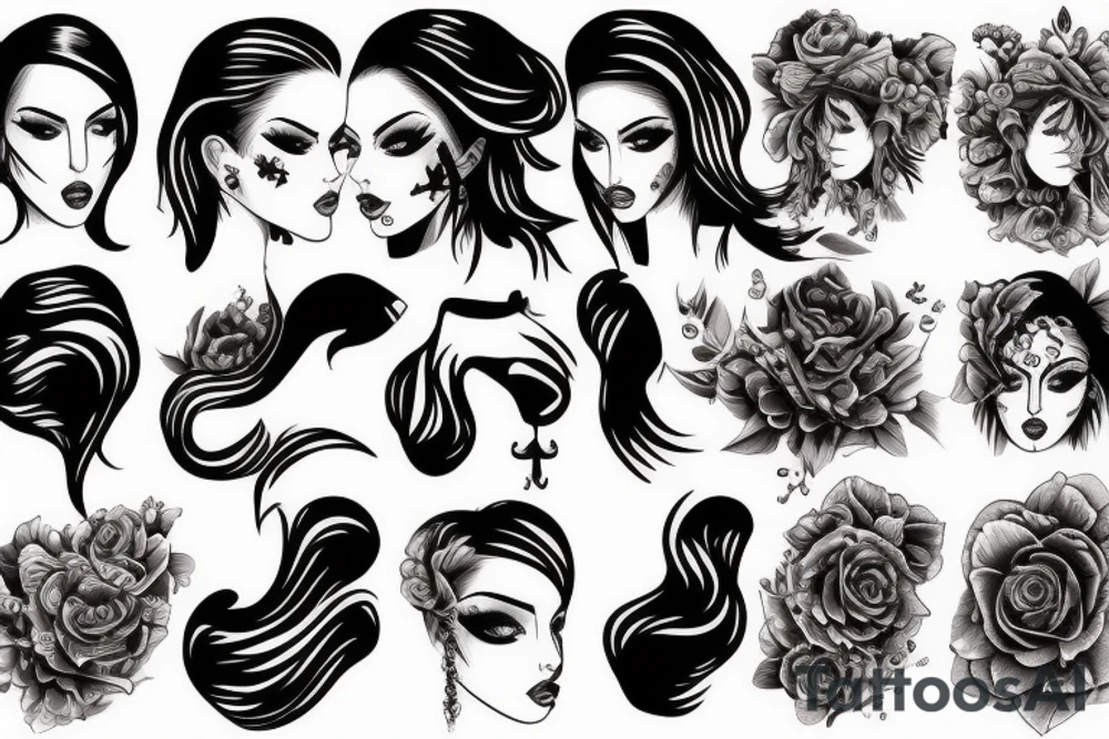 Fierce woman tattoo idea
