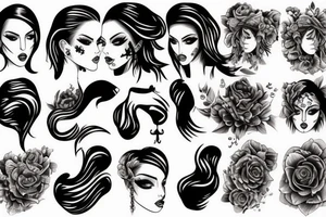 Fierce woman tattoo idea