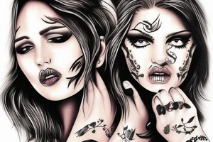 Fierce woman tattoo idea