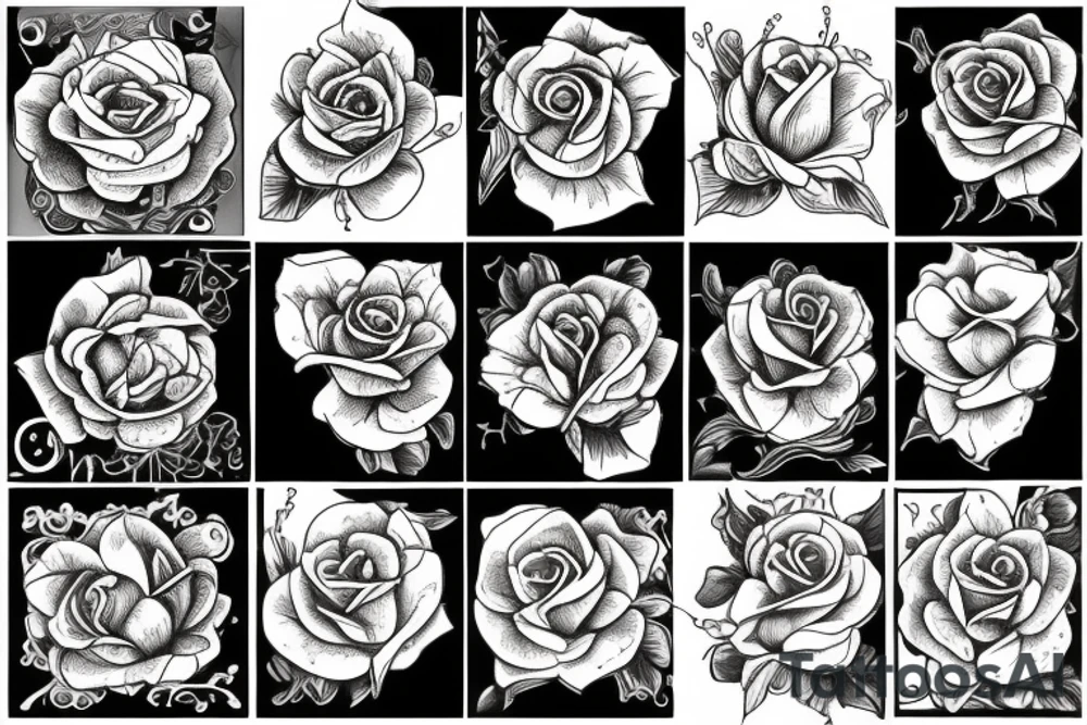Wild Rose tattoo idea