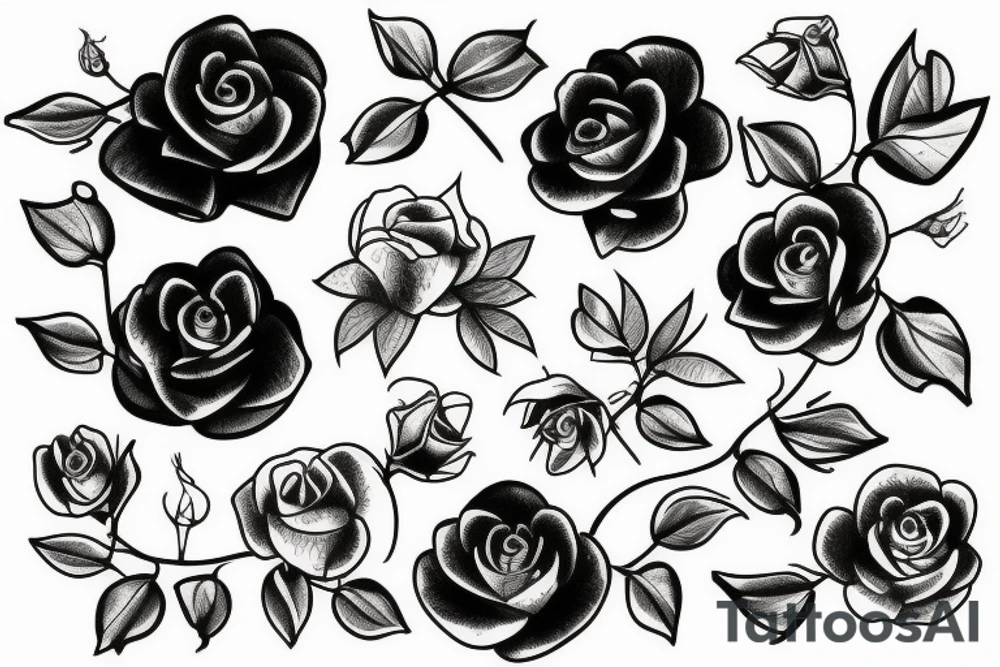 Wild Rose tattoo idea