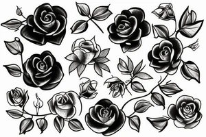 Wild Rose tattoo idea