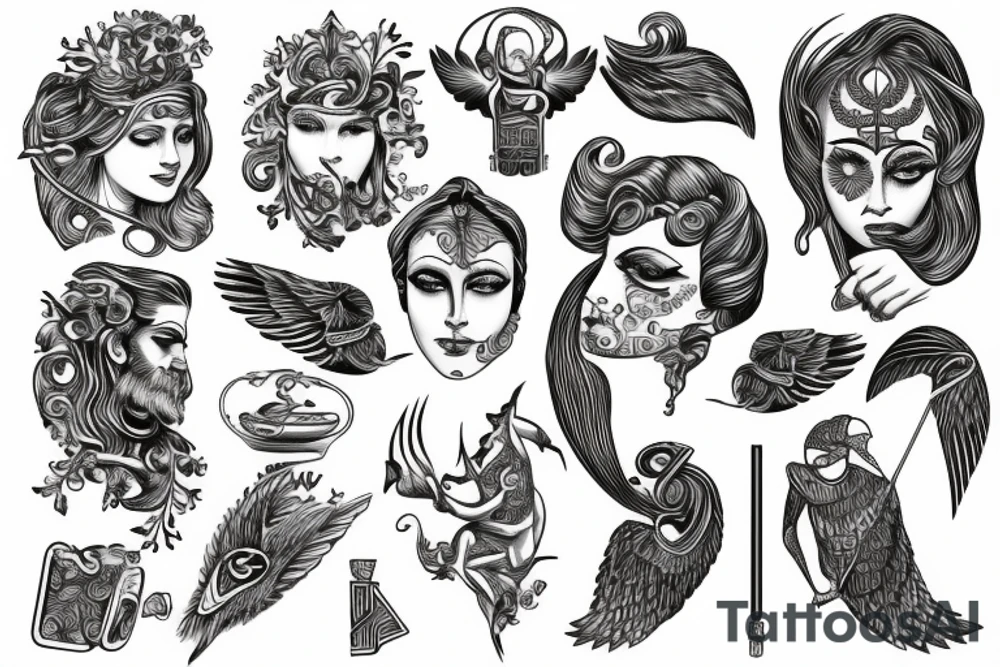 tattoo greek god tattoo idea