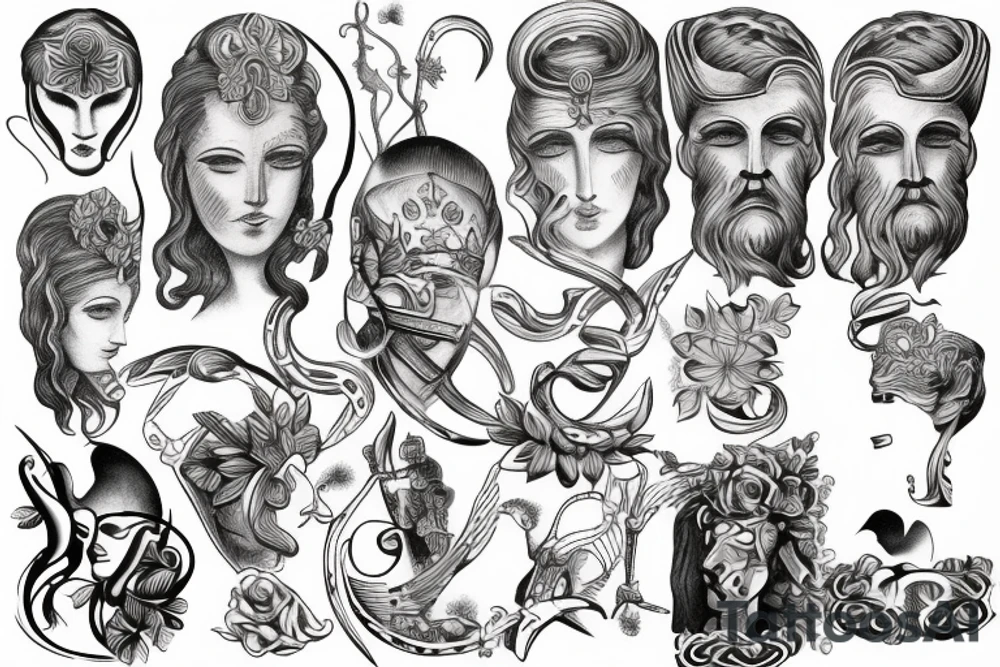 tattoo greek god tattoo idea