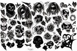 DARK GOTH TATTOOS WITH A FUN TWIST tattoo idea