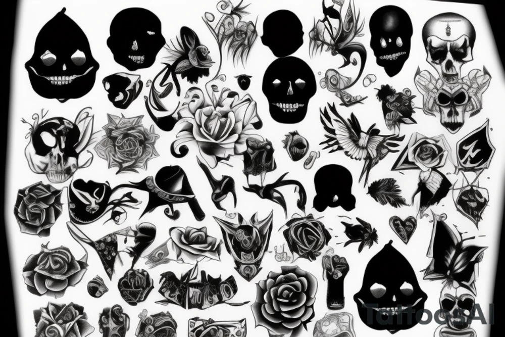 GOTH TATTOOS WITH A FUN TWIST tattoo idea