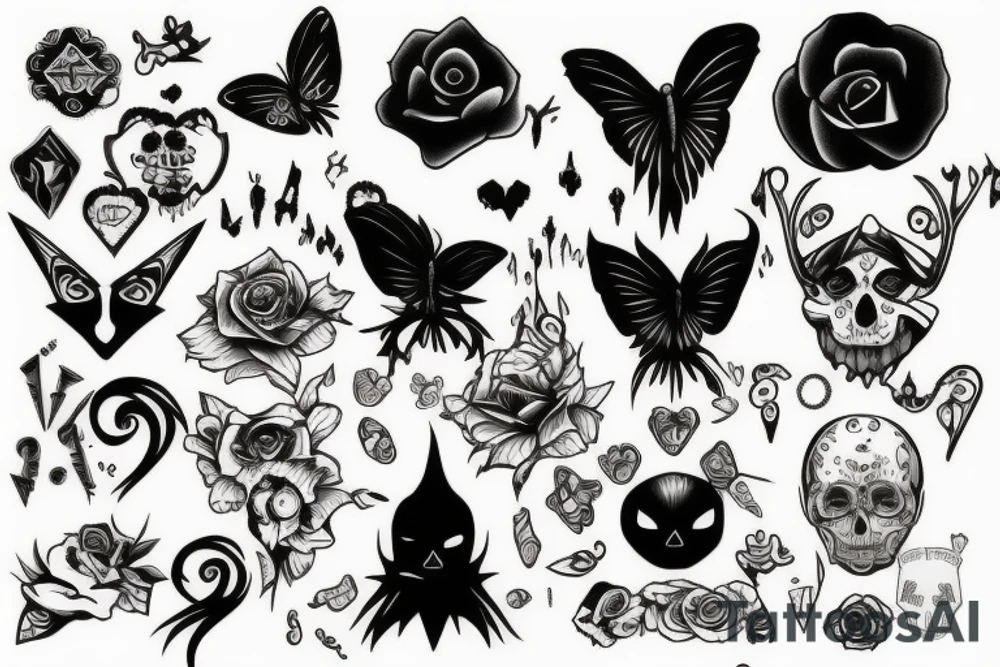GOTH TATTOOS WITH A FUN TWIST tattoo idea
