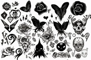 GOTH TATTOOS WITH A FUN TWIST tattoo idea