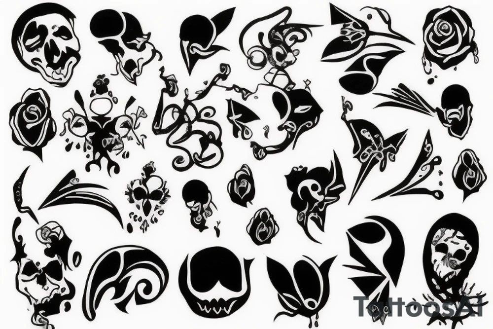 GOTH TATTOOS WITH A FUN TWIST tattoo idea