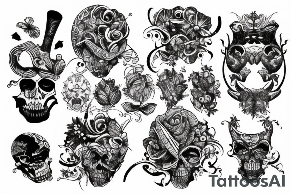 dark TATTOOS WITH A FUN TWIST tattoo idea