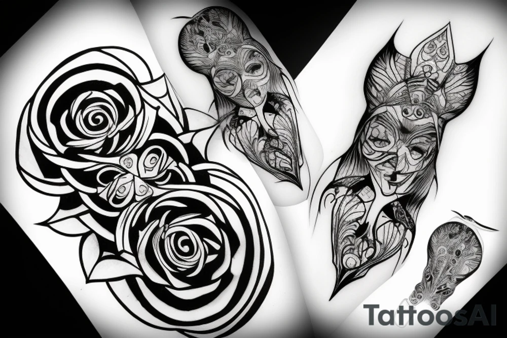 23 outline with shadow tattoo idea