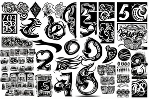 numbers tattoo idea