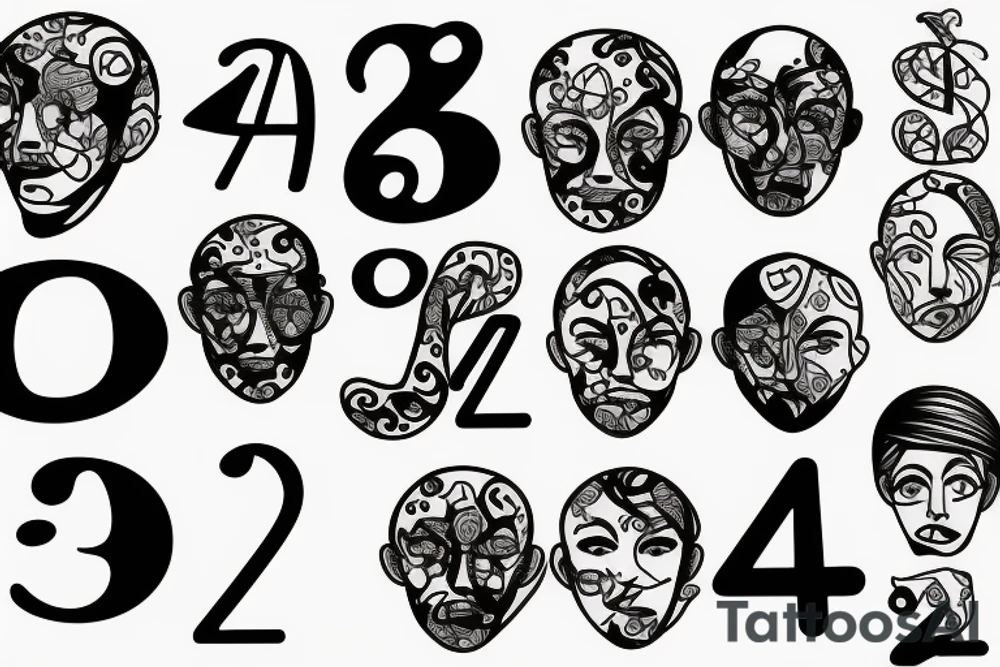 numbers tattoo idea