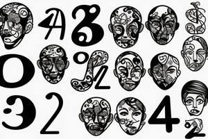 numbers tattoo idea