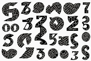 numbers tattoo idea
