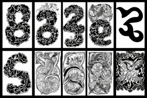 number 23 with shadow tattoo idea