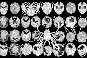 orb weaver with a web tattoo idea