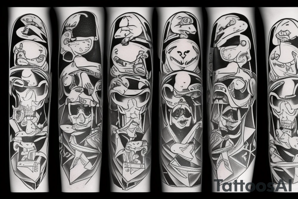 ghost on a skateboard tattoo idea