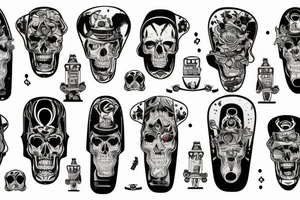 ghost skateboard tattoo idea